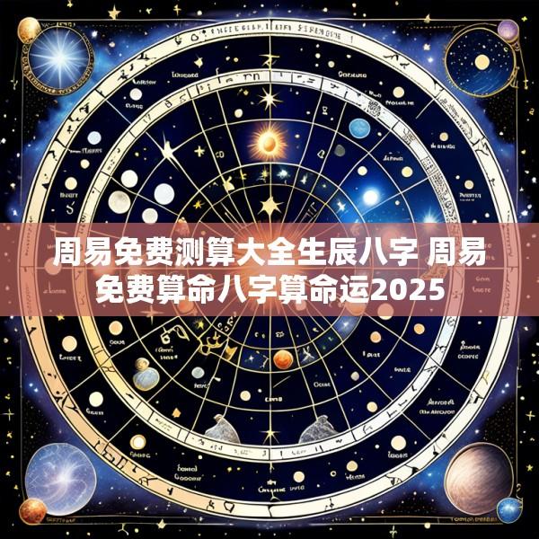周易免费测算大全生辰八字 周易免费算命八字算命运2025