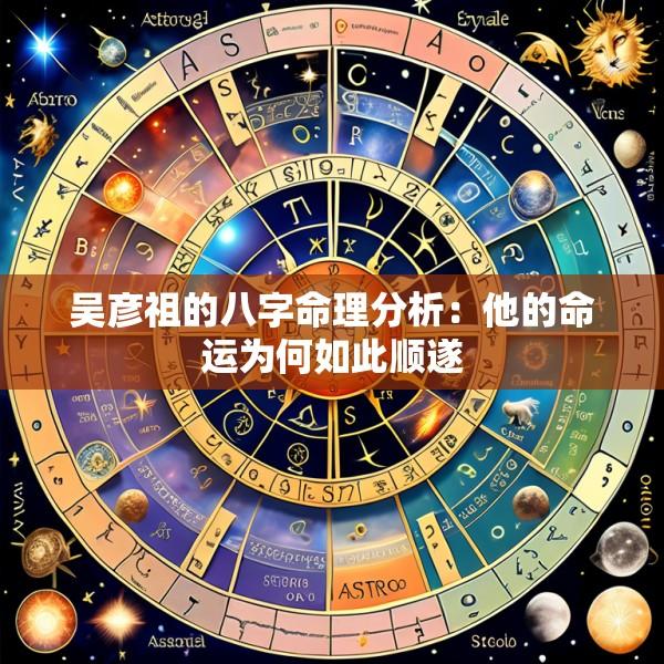 吴彦祖的八字命理分析：他的命运为何如此顺遂