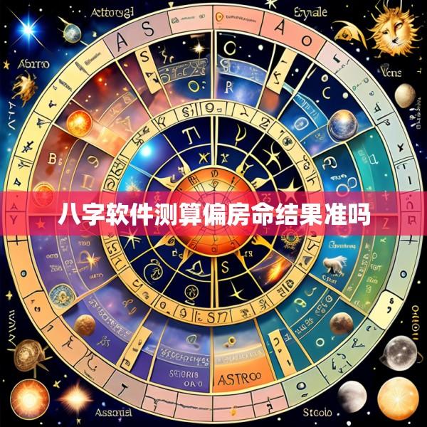 八字软件测算偏房命结果准吗