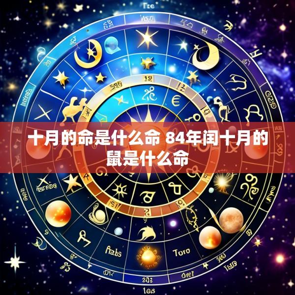 十月的命是什么命 84年闰十月的鼠是什么命