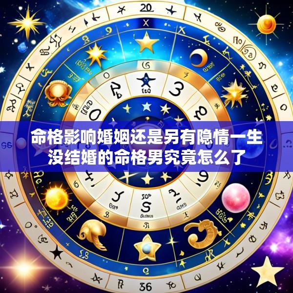 命格影响婚姻还是另有隐情一生没结婚的命格男究竟怎么了