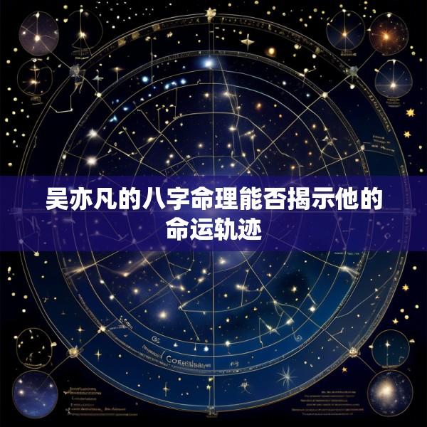 吴亦凡的八字命理能否揭示他的命运轨迹