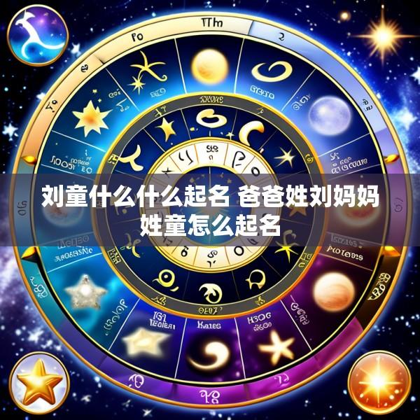 刘童什么什么起名 爸爸姓刘妈妈姓童怎么起名