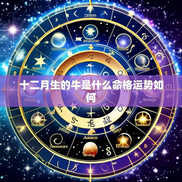 十二月生的牛是什么命格运势如何