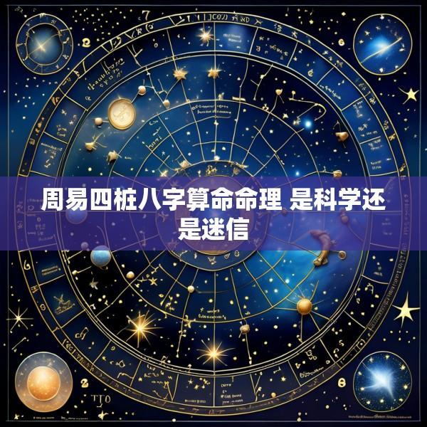 周易四桩八字算命命理 是科学还是迷信