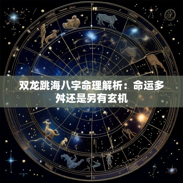 双龙跳海八字命理解析：命运多舛还是另有玄机