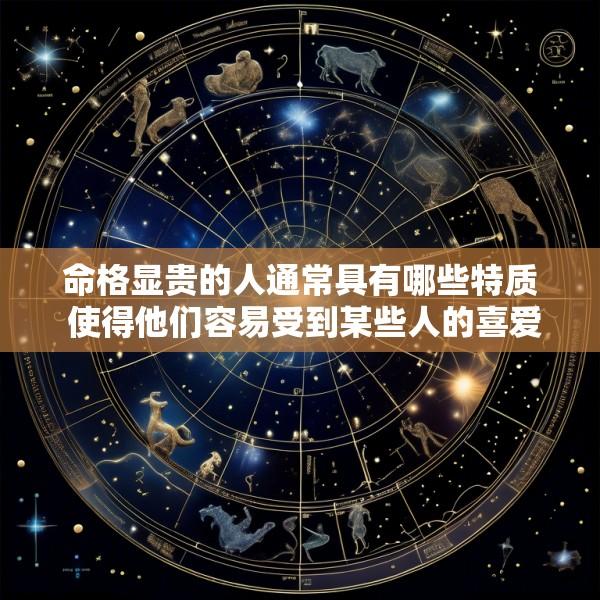 命格显贵的人通常具有哪些特质 使得他们容易受到某些人的喜爱呢
