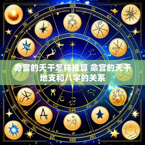 命宫的天干怎样推算 命宫的天干地支和八字的关系