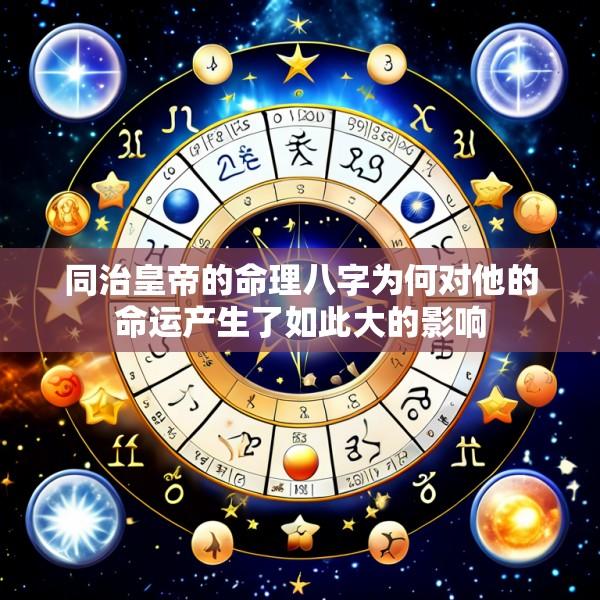 同治皇帝的命理八字为何对他的命运产生了如此大的影响