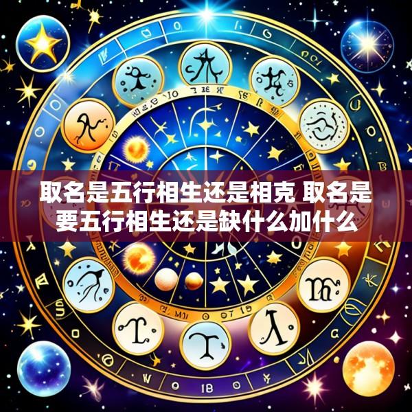 取名是五行相生还是相克 取名是要五行相生还是缺什么加什么