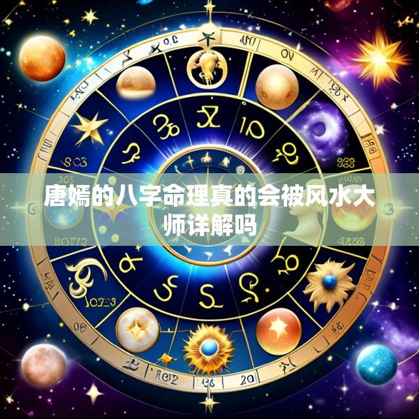 唐嫣的八字命理真的会被风水大师详解吗