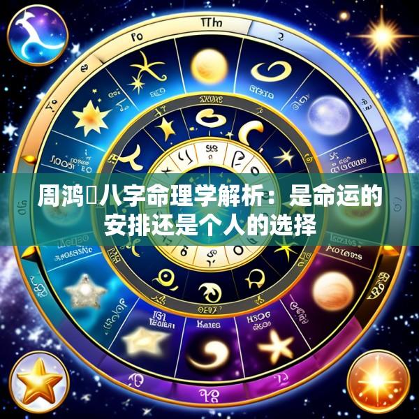 周鸿祎八字命理学解析：是命运的安排还是个人的选择