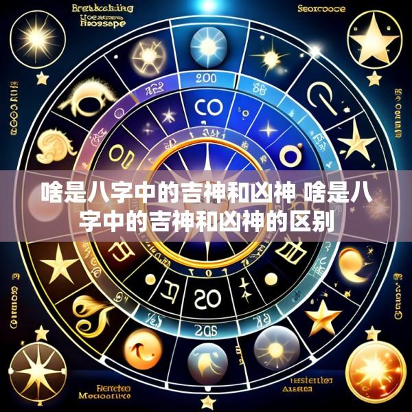 啥是八字中的吉神和凶神 啥是八字中的吉神和凶神的区别