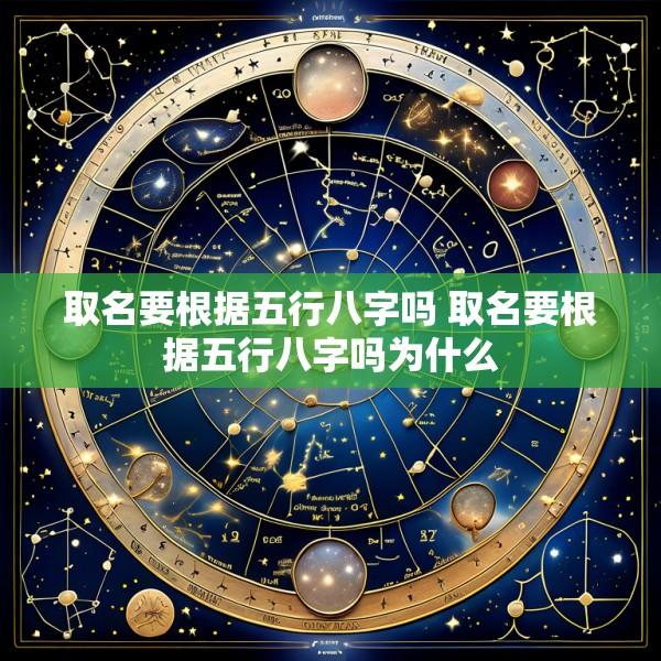 取名要根据五行八字吗 取名要根据五行八字吗为什么