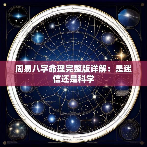 周易八字命理完整版详解：是迷信还是科学