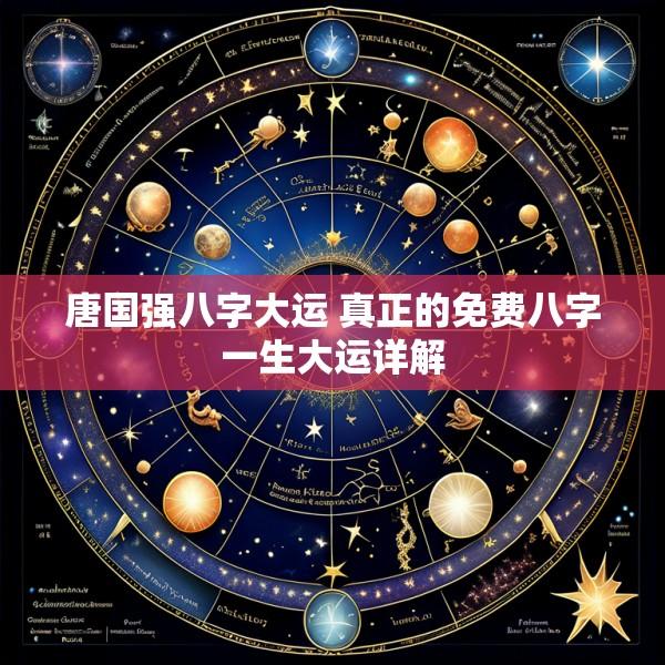 唐国强八字大运 真正的免费八字一生大运详解