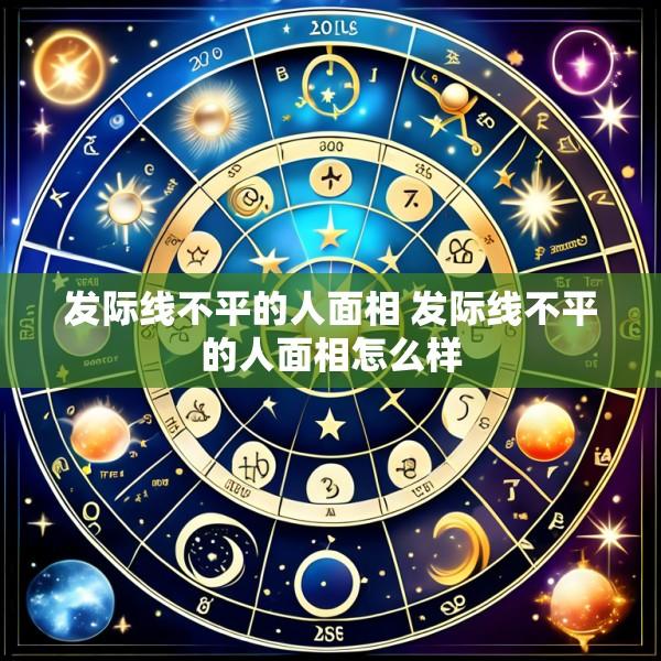 发际线不平的人面相 发际线不平的人面相怎么样