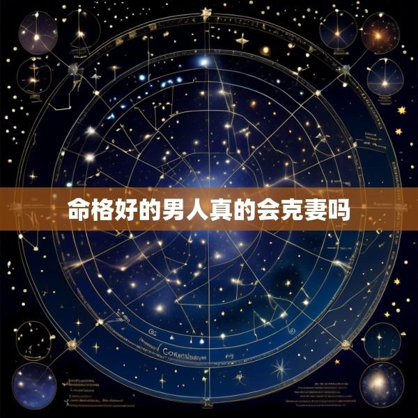 命格好的男人真的会克妻吗