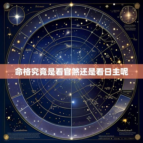 命格究竟是看官煞还是看日主呢
