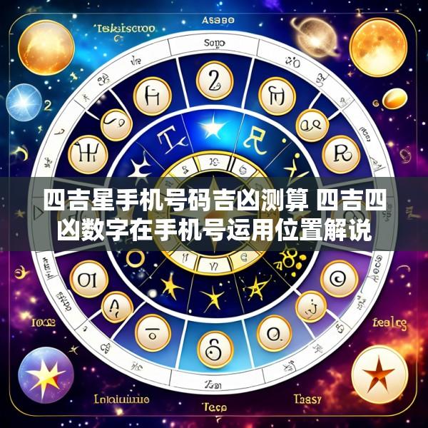 四吉星手机号码吉凶测算 四吉四凶数字在手机号运用位置解说