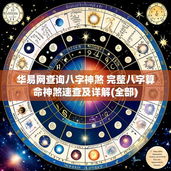 华易网查询八字神煞 完整八字算命神煞速查及详解(全部)
