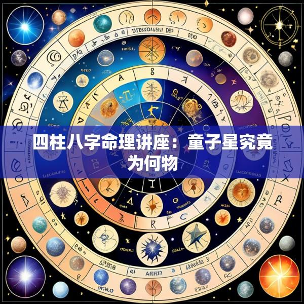 四柱八字命理讲座：童子星究竟为何物