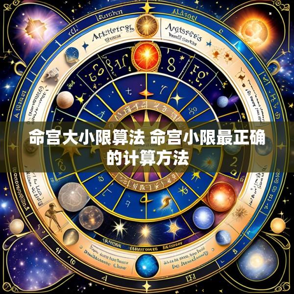 命宫大小限算法 命宫小限最正确的计算方法