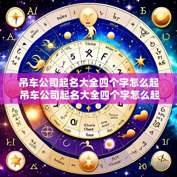 吊车公司起名大全四个字怎么起 吊车公司起名大全四个字怎么起好听