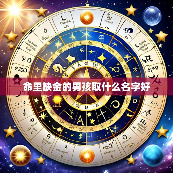 命里缺金的男孩取什么名字好
