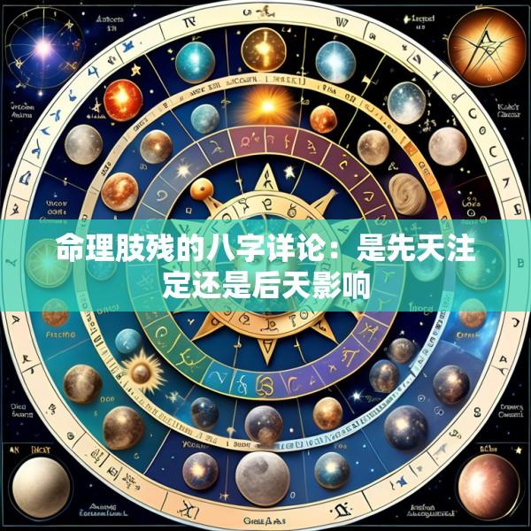 命理肢残的八字详论：是先天注定还是后天影响