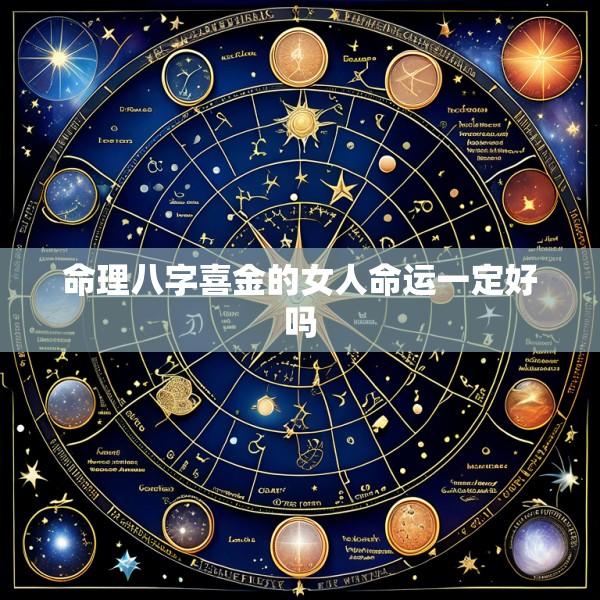 命理八字喜金的女人命运一定好吗