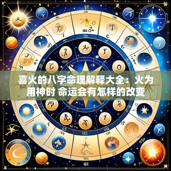 喜火的八字命理解释大全：火为用神时 命运会有怎样的改变