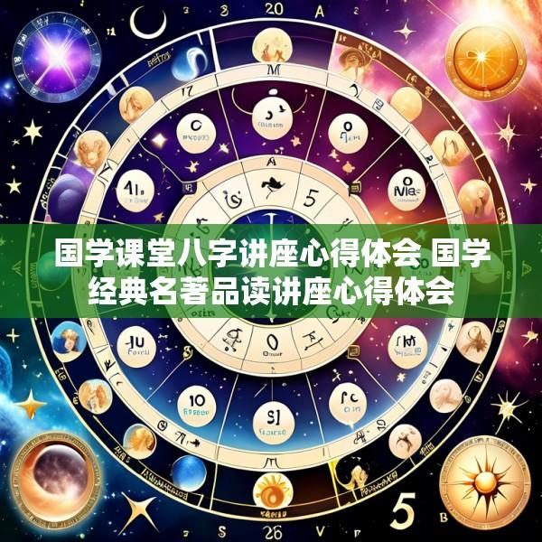 国学课堂八字讲座心得体会 国学经典名著品读讲座心得体会