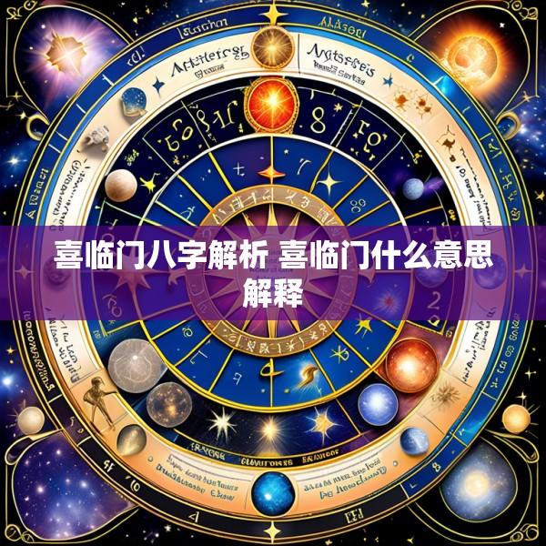 喜临门八字解析 喜临门什么意思解释