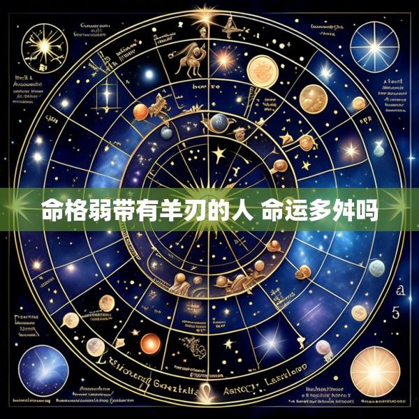 命格弱带有羊刃的人 命运多舛吗