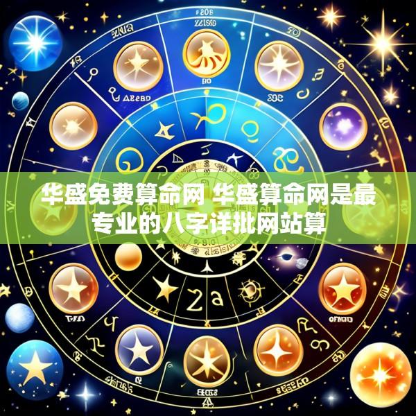 华盛免费算命网 华盛算命网是最专业的八字详批网站算