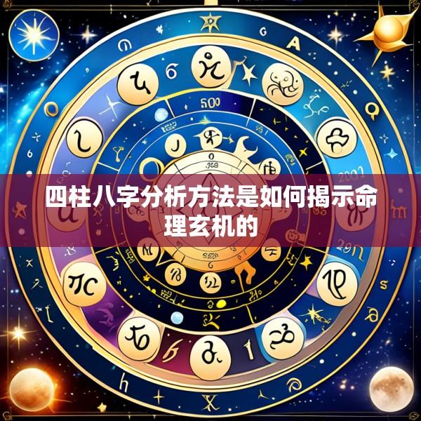 四柱八字分析方法是如何揭示命理玄机的