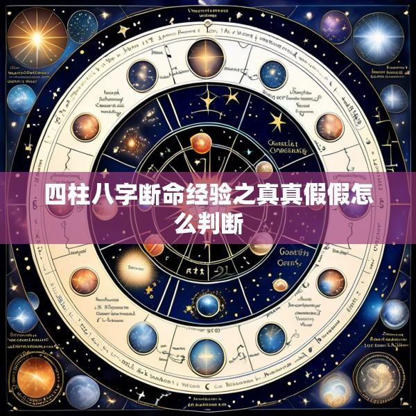 四柱八字断命经验之真真假假怎么判断