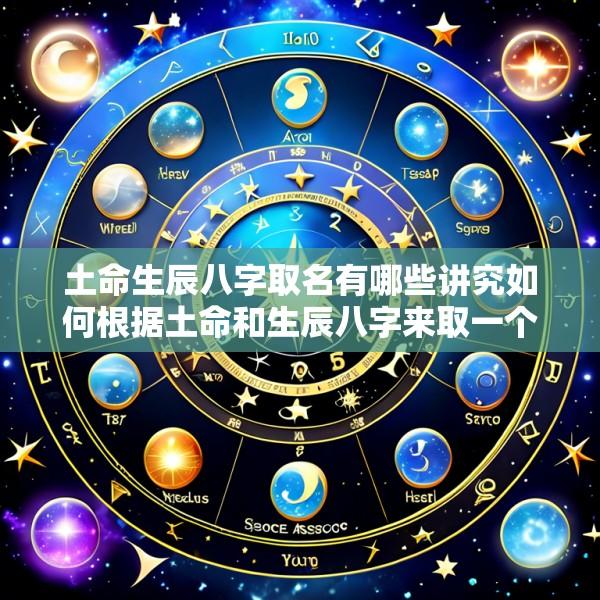 土命生辰八字取名有哪些讲究如何根据土命和生辰八字来取一个好名字