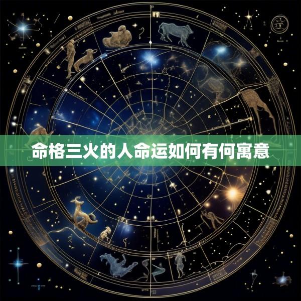 命格三火的人命运如何有何寓意