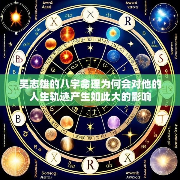 吴志雄的八字命理为何会对他的人生轨迹产生如此大的影响