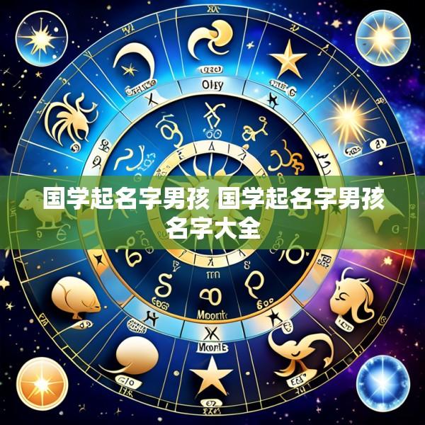 国学起名字男孩 国学起名字男孩名字大全