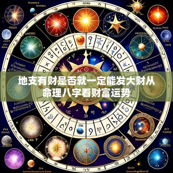 地支有财是否就一定能发大财从命理八字看财富运势