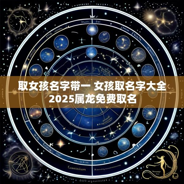 取女孩名字带一 女孩取名字大全2025属龙免费取名