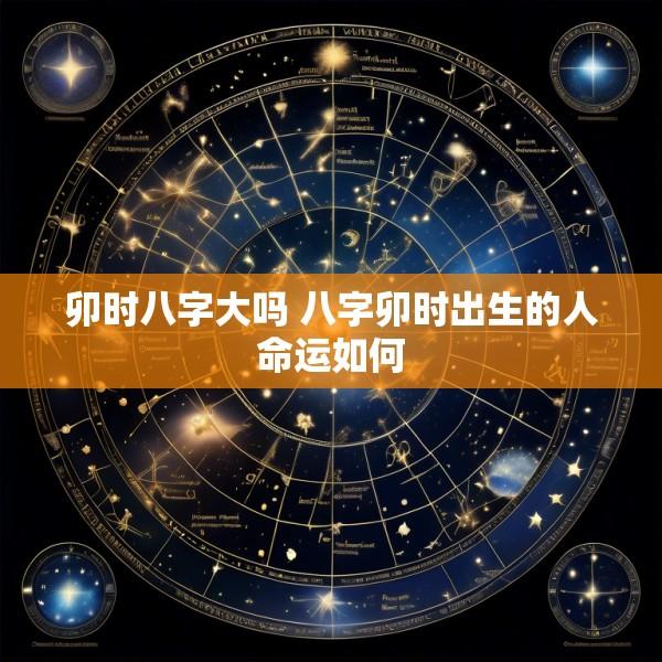 卯时八字大吗 八字卯时出生的人命运如何