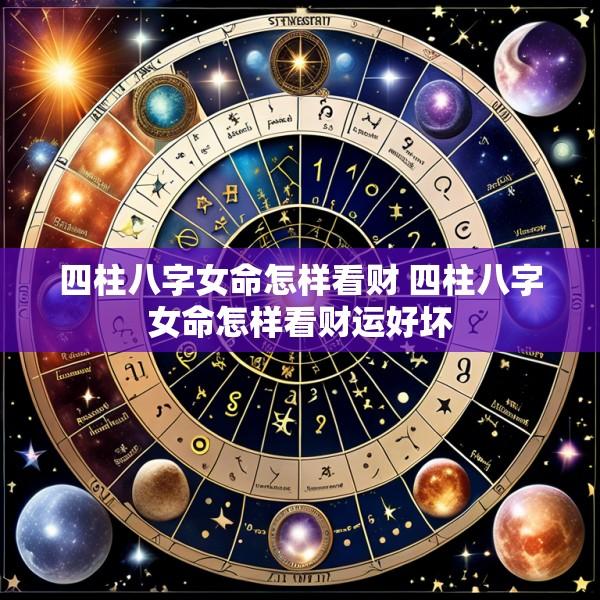 四柱八字女命怎样看财 四柱八字女命怎样看财运好坏