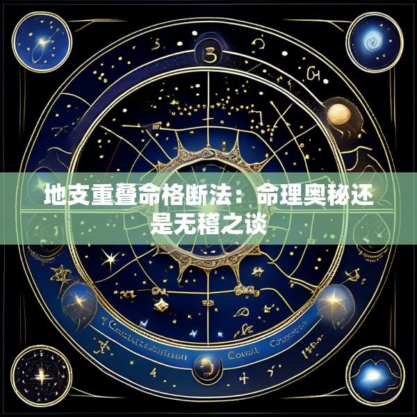 地支重叠命格断法：命理奥秘还是无稽之谈