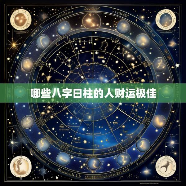 哪些八字日柱的人财运极佳
