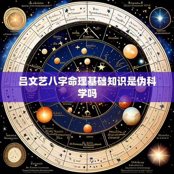 吕文艺八字命理基础知识是伪科学吗