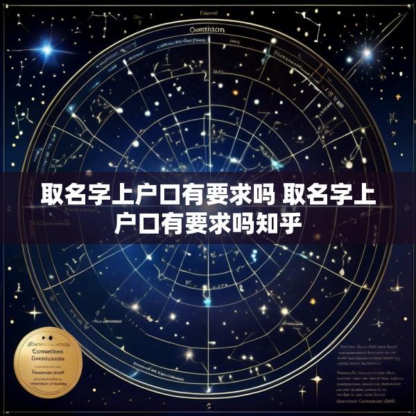 取名字上户口有要求吗 取名字上户口有要求吗知乎